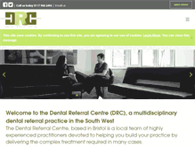 Tablet Screenshot of dentalreferralcentre.com